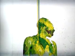 Funny commentary with paint shower