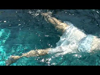 Jimmy Choo in the pool