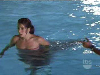 Miss Congeniality; Sandra Bullock pulled into pool