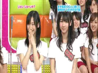 Japanese pop idols pied in the face