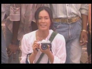 Japanese girl swiming