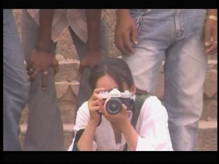 Japanese girl swiming