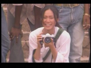 Japanese girl swiming