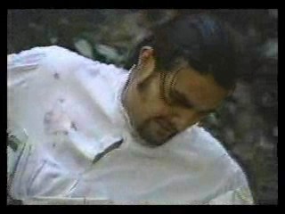 girl in wedding dress in bog