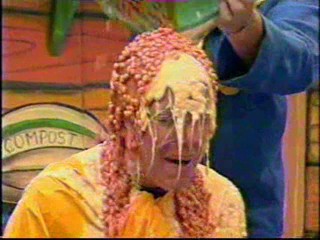 TV Presenter gunged and soaking from Generation Game