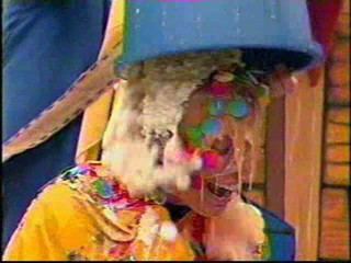 TV Presenter gunged and soaking from Generation Game