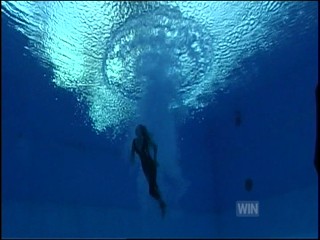 Livinia Nixon pool jump