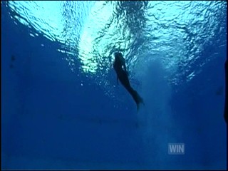 Livinia Nixon pool jump