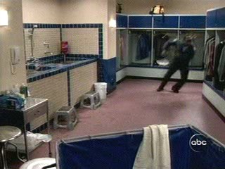 Hope and Faith; Locker room spa scene