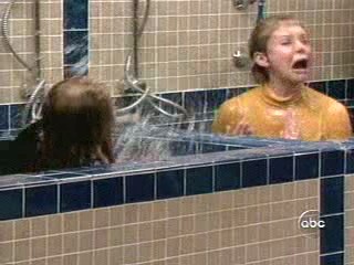 Hope and Faith; Locker room spa scene