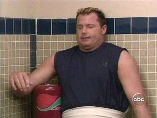 Hope and Faith; Locker room spa scene