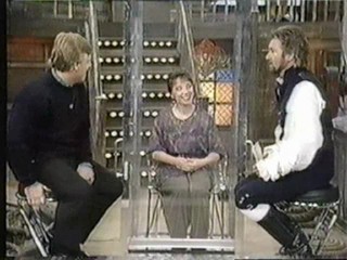 Joyce gunged on Saturday Roadshow