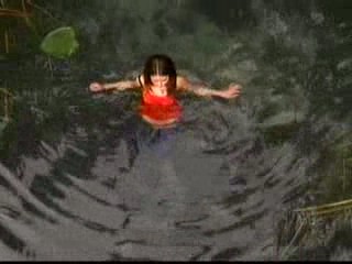 Invasion; Alexis Dziena - lake swim