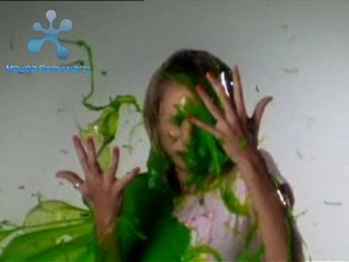Girl slimed