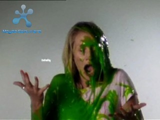 Girl slimed
