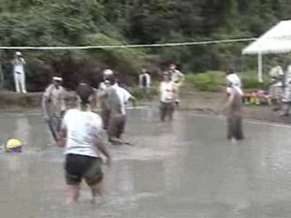 Japanese Mud volleyball