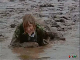 Blue Peter mud scene