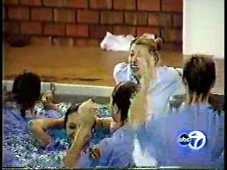 Chicago TV news - Nurses pool dunk