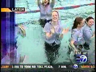 Chicago TV news - Nurses pool dunk