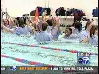 Chicago TV news - Nurses pool dunk
